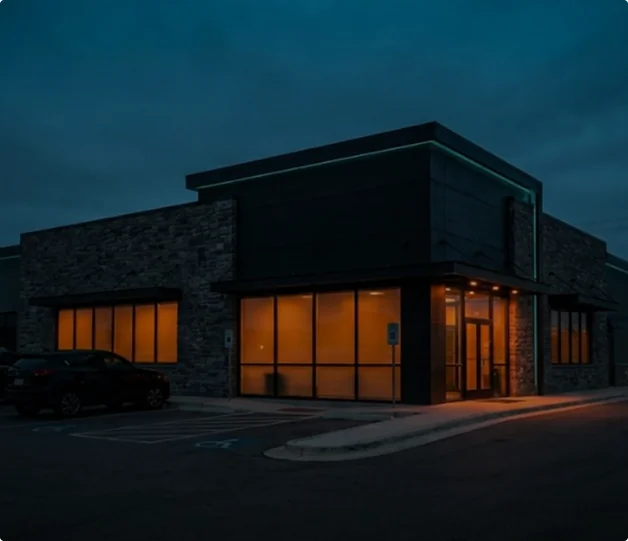 AthleteRx facility exterior building in Parker, TX for sports physical therapy and injury rehab.
